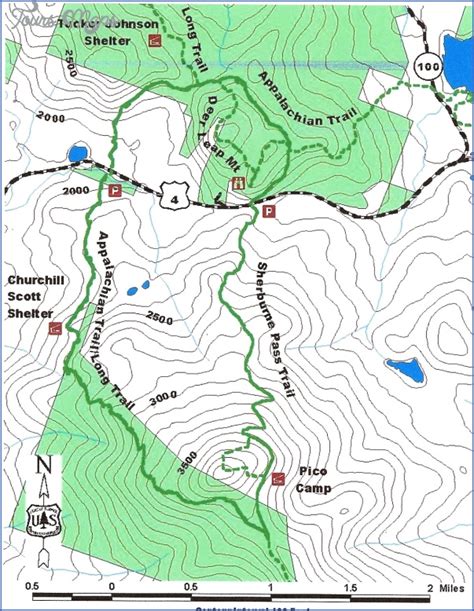 Killington Hiking Trail Map - ToursMaps.com