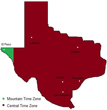 Texas Time Zones Map | Business Ideas 2013