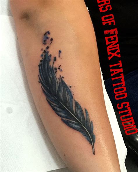 Feather Tattoo On Inner Arm - Printable Calendars AT A GLANCE