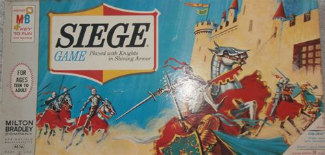 Vintage 1966 Milton Bradley Board Game of Siege - All About Fun and Games