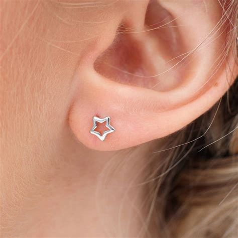 Sterling Silver Mini Star Earrings | Hurleyburley