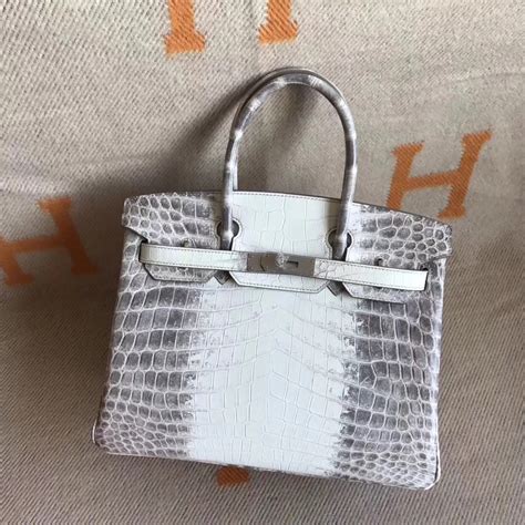 Discount Hermes Himalaya Crocodile Leather Birkin30CM Bag Silver ...