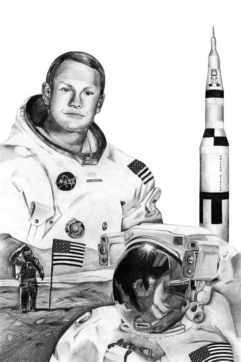 Neil Armstrong by Darkn3ssinzer0 on DeviantArt