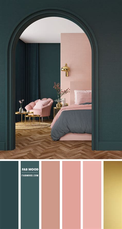 Green and Blush Pink Colour Scheme for Bedroom | Best Colour combos