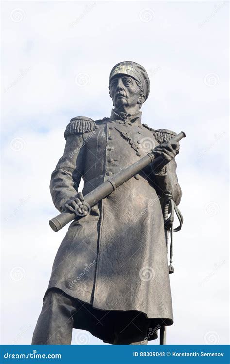 Monument To Admiral Pavel Nakhimov. Editorial Stock Photo - Image of hero, soldier: 88309048