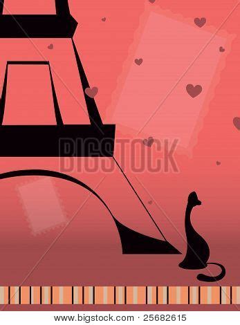 Cat Paris Vector & Photo (Free Trial) | Bigstock