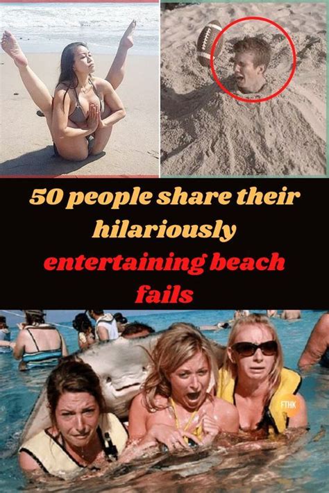 people share their hilarrously entertaining beach falls in the water and on top of each other