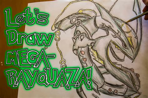 Pokemon Rayquaza Drawing at GetDrawings | Free download