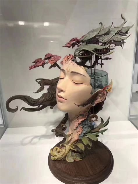 PolyJet 3D Printed Goddess Head Statue For Art Exhibition - FacFox