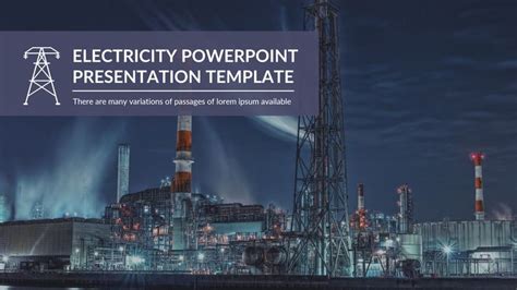 Electricity PowerPoint Presentation Template | Powerpoint presentation, Powerpoint presentation ...