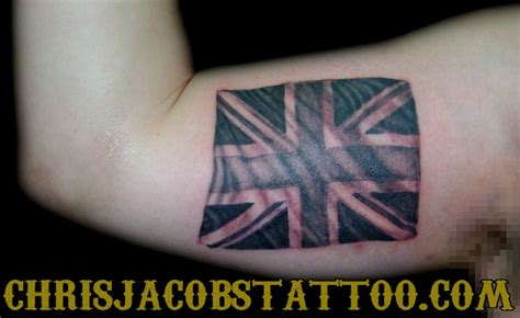 Union Jack Tattoo by Chris Jacobs @ The Trainyard Teahouse… | Flickr