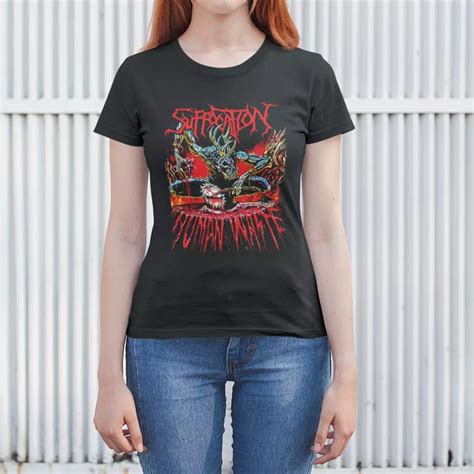 Suffocation Band T-Shirt, Suffocation Human Waste Artwork Tee Shirt, Technical Death Metal Merch ...