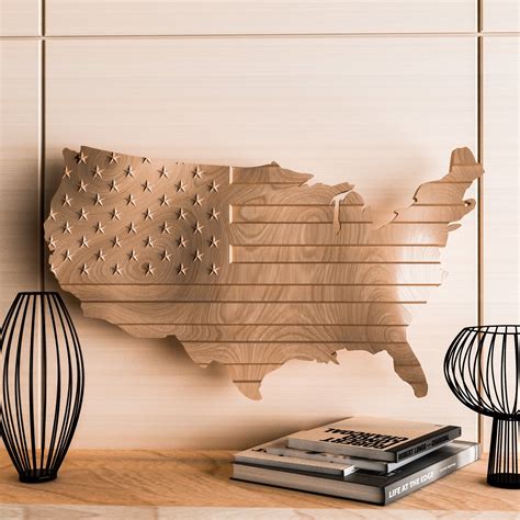 3D Model of Waving American Flag. Eagle Flag Stl. Cnc Wavy - Etsy in ...