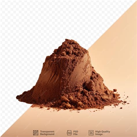 Premium PSD | A brown mound of dirt with a brown background and a brown ...