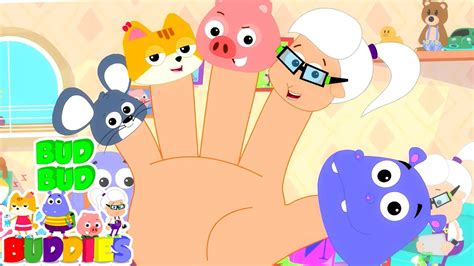 The Finger Family | Nursery Rhymes For Children | Bud Bud Buddies Kids ...