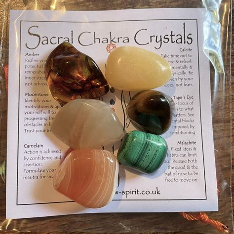 Sacral Chakra Crystal Set | Etsy