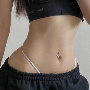 Sale - Silver Belly Ring-Fake Belly Ring-Fake Belly Button Piercing ...