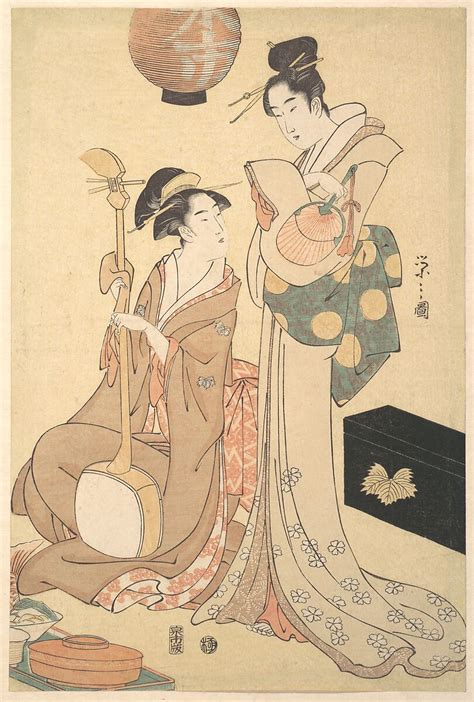 Chōbunsai Eishi | Two Geisha | Japan | Edo period (1615–1868) | The Metropolitan Museum of Art