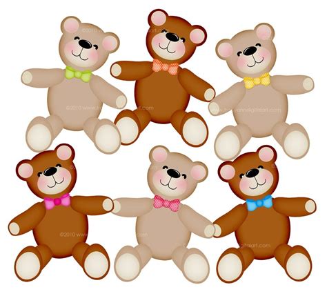 Teddy bears clipart free clipart images - Clipartix