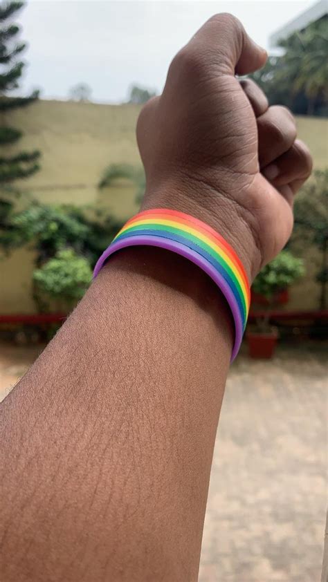 Rainbow Silicon Wristband 2 – Mist LGBTQ Foundation