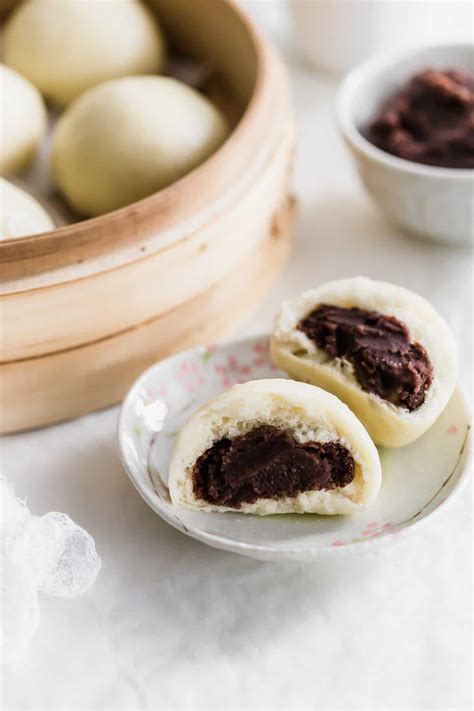 Steamed Red Bean Paste Buns | Sift & Simmer