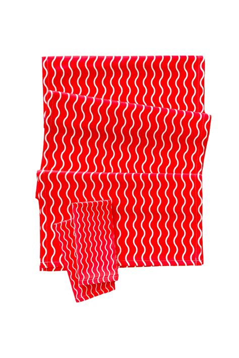 Wavy Lines Table Runner — TUNI | Table Linens & Wrapping Paper