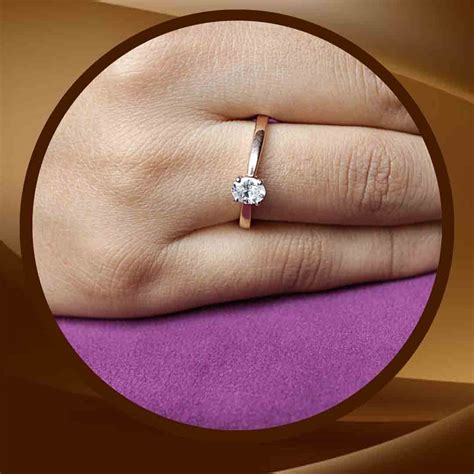 Elegant Solitaire Ring With Rose Gold - JD SOLITAIRE