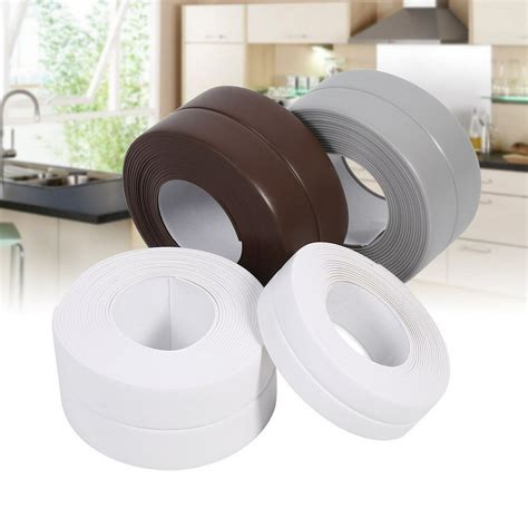 HTOCINQ Tape Caulk Strip, PVC Sealing Tape Self Adhesive Waterproof Mildew Caulking Tape for ...