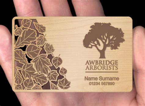 Wood Business Cards — PlasmaDesign