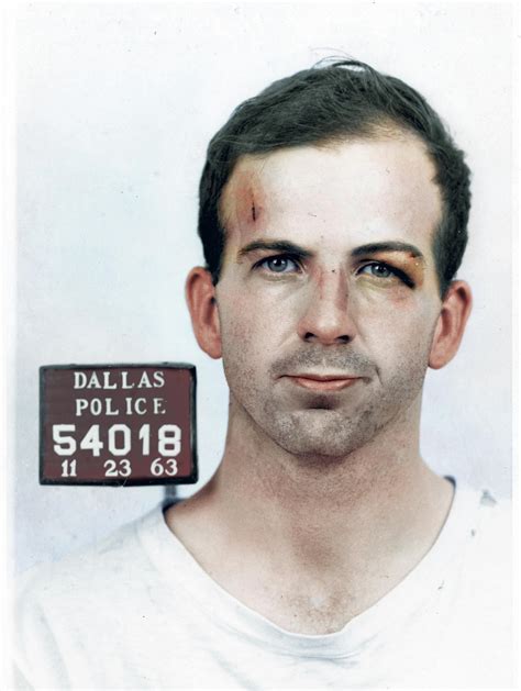 Alleged JFK Assassin Lee Harvey Oswald with facial injuries shorty ...