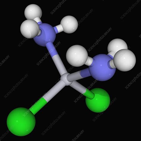 Cisplatin drug molecule - Stock Image - F004/5630 - Science Photo Library