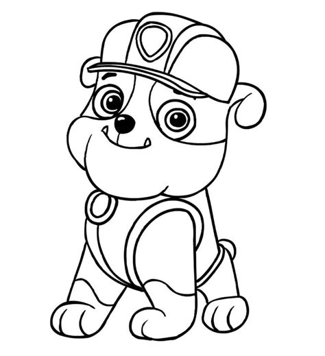 Baby Rubble Coloring Page - Free Printable Coloring Pages for Kids