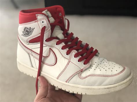 Retro Jordan 1s with Red Laces : r/Sneakers