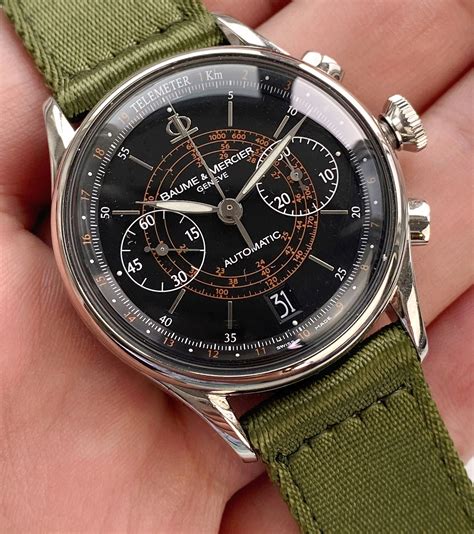 Baume Mercier CAPELAND Classima Telemeter Chronograph black Dial ...