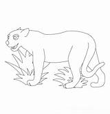 Panther coloring page  Animals Town Free color Sheet sketch template