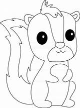 Skunk Kids Coloring Page Great For Beginner Book 2468191  sketch template