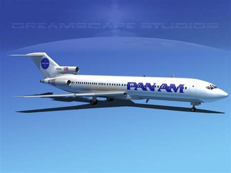 Boeing 727-200 Pan Am 2 3D | CGTrader