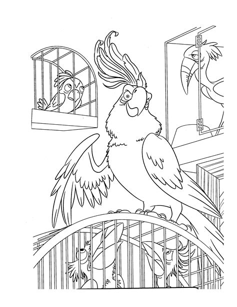 Image of Rio to download and color - Rio Coloring Pages for Kids