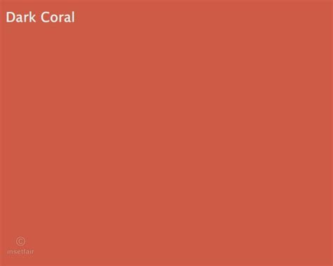 Stunning Dark Coral Colour Color To Pantone