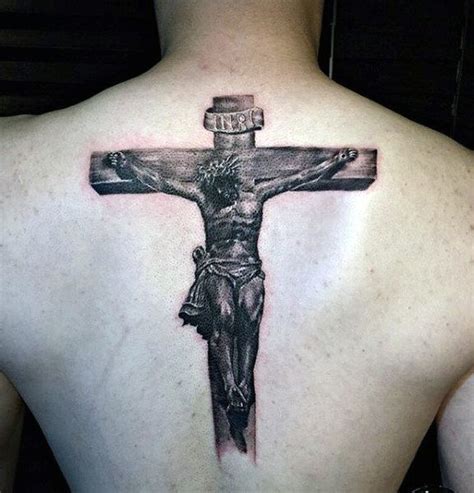 40 Jesus Back Tattoo Designs For Men - Religious Ink Ideas Cross Tattoos For Women, Back Tattoos ...