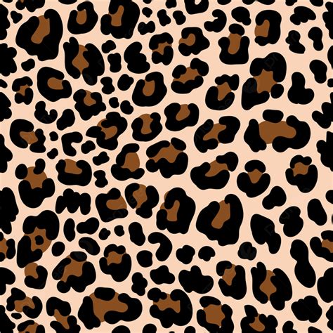 Animal Pattern Leopard Seamless Background With Spots, Textile, Decoration, Illustration ...