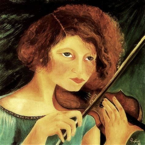 Antonietta Raphaël (Italian, 1895 – 1975) - "Autoritratto con violino ...