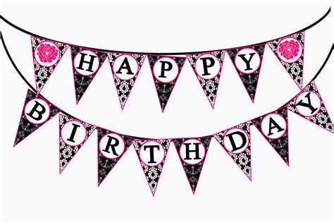 Happy Birthday Banner Template Word Free Birthday Banner Clipart ...