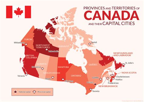 Provinces And Capitals In Canada