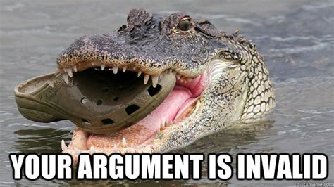 Alligator Eating a Croc Renders Your Argument Invalid memes | quickmeme