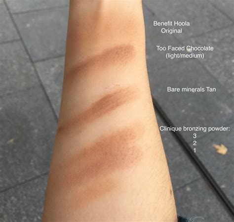 Swatches of my own and from the store; Trying to find a good bronzer ...