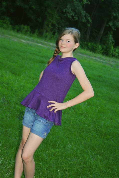 Heidi Tween/Teen Peplum Sleeveless top sizes 13/14 to 15/16 on Storenvy