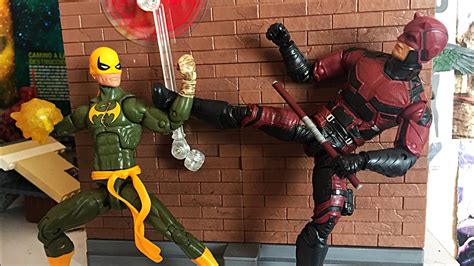 IRON FIST vs DAREDEVIL — stop motion - YouTube