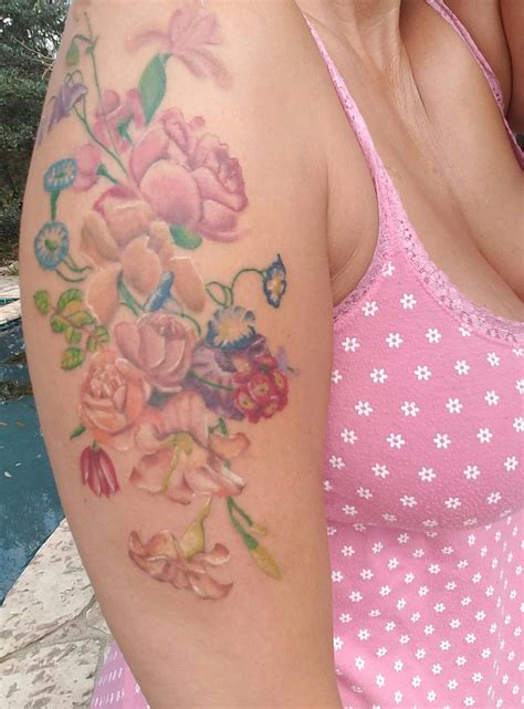 My beautiful flower tattoo. Artist, Yoma at Twisted Tattoo in San Antonio TX | Female tattoo ...