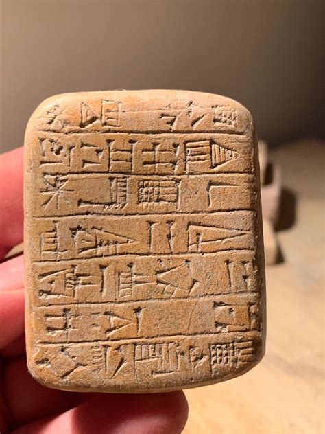 Sumerian cuneiform foundation tablet of Gudea - Governor of the city of Lagash